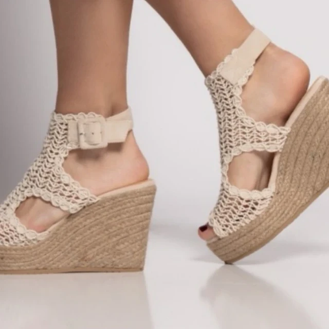 Sandálias em crochet