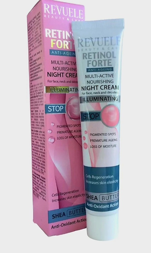 Creme facial noturno com retinol forte