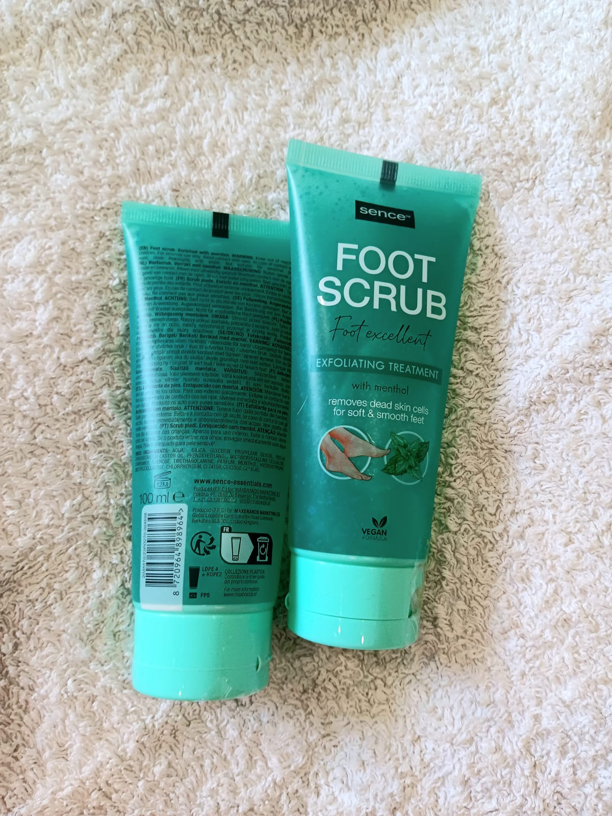 Esfoliante Energizante para Pés com Mentol