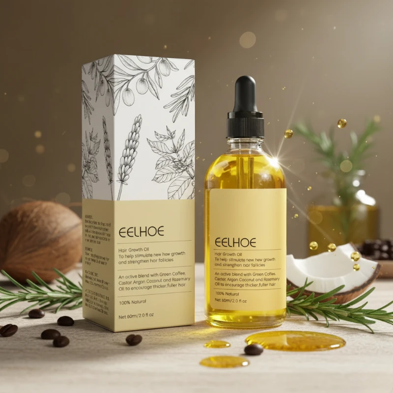 Óleo Essencial Vegano para Cabelo – Força e Crescimento Eelhoe