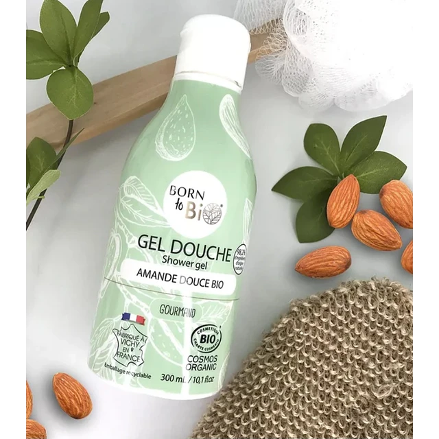 Gel de banho de amêndoa doce - orgânico certificado