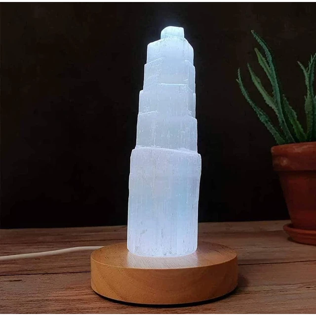 Kit de lâmpada base LED com monólito de selenita