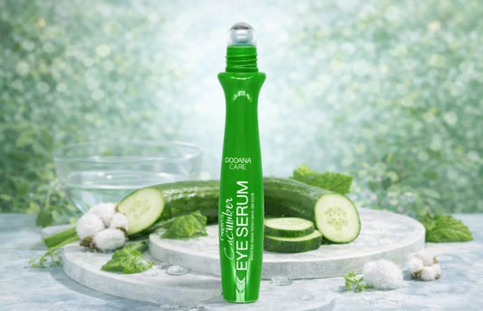 Soro de contorno de olho roll-on com pepino