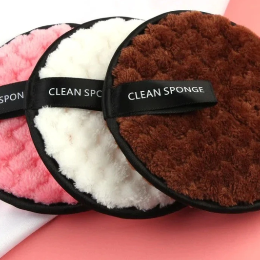 Puff esponja de limpeza facial