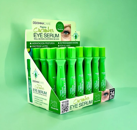 Soro de contorno de olho roll-on com pepino