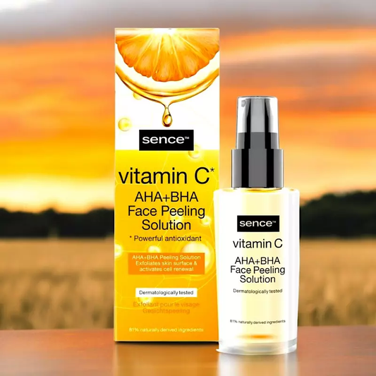 Solução de peeling facial de vitamina C