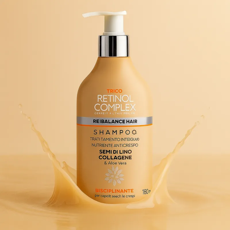 SHAMPOO COMPLEXO DE RETINOL PARA CABELOS SECOS E CRESPOS