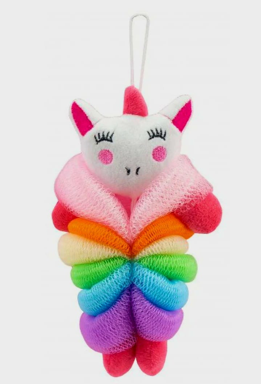 Esponja de banho infantil unicórnio