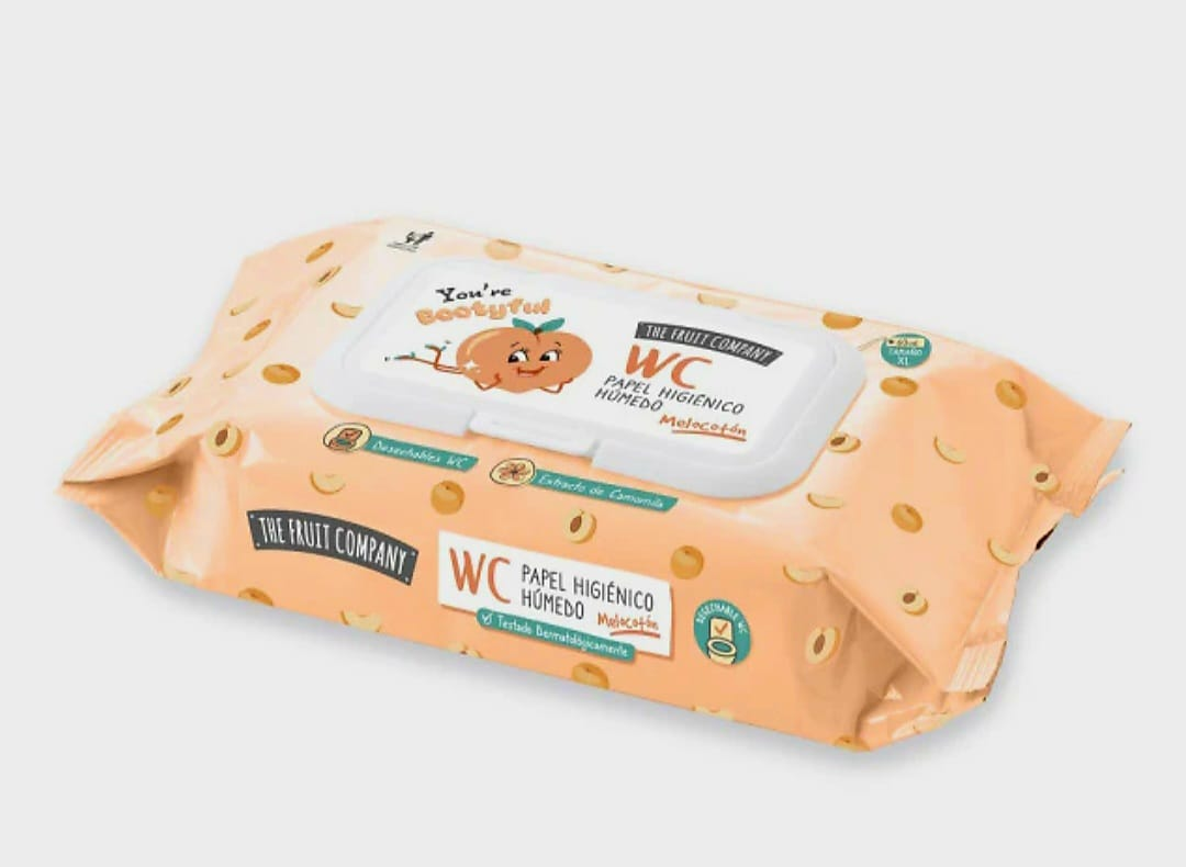 Toalhetes higiénicos pêssego