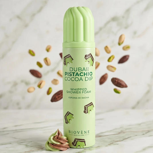 Mousse de Banho Aerada – Pistache e Cacau Estilo Dubai