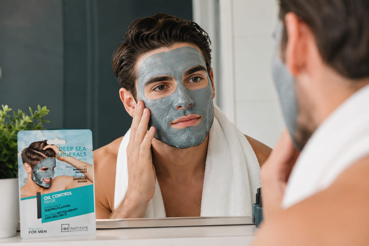 Máscara facial Oil Control para homem