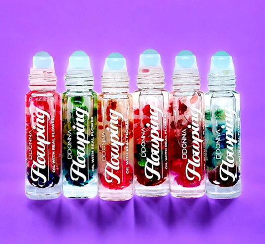 Óleo labial fluindo brilhante e óleo nutritivo